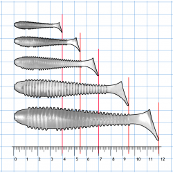 Ripper KONGER GRUBBER SHAD 12cm kolor 002